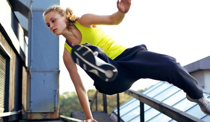 parkour girl